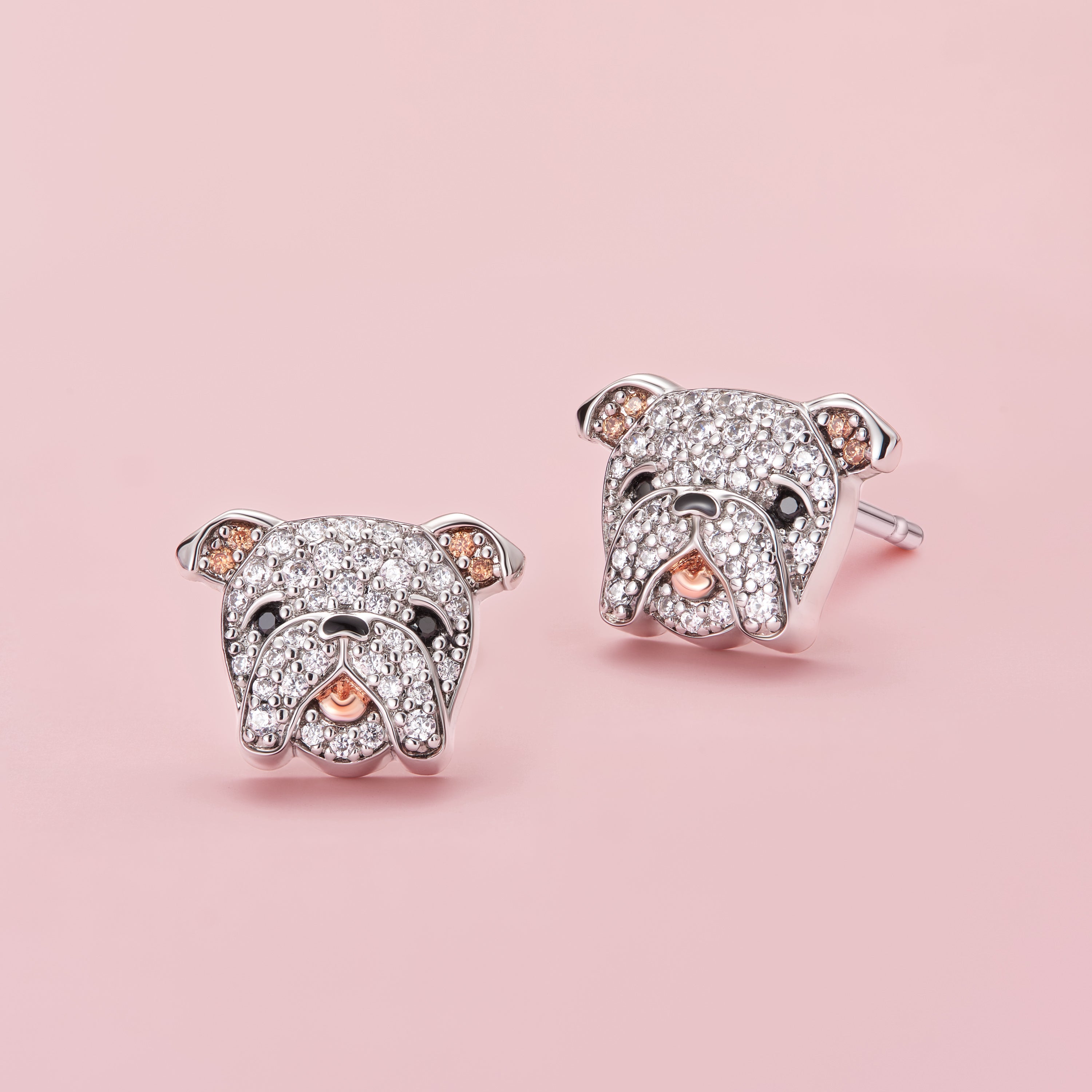 Bulldog earrings best sale