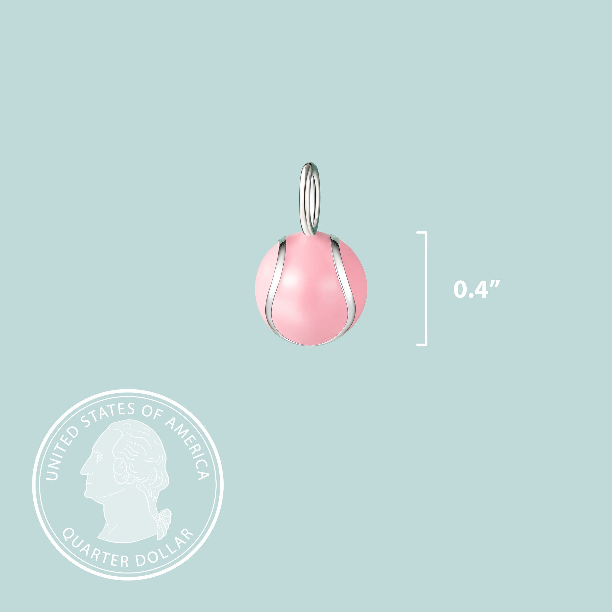 Tennis Ball Sterling Silver Charm