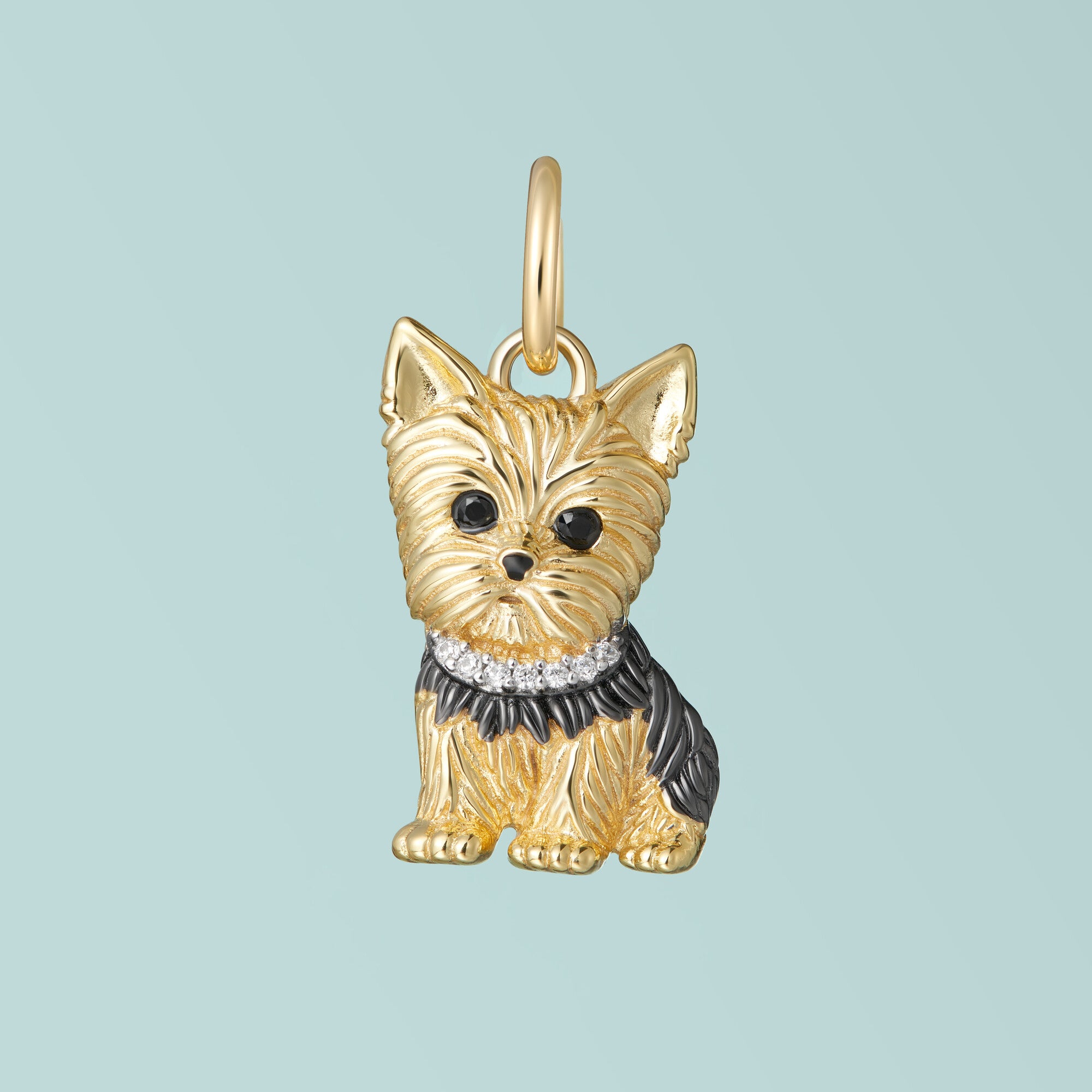 Yorkie Puppy Pendant Jewelry Sterling Silver Handmade Dog hotsell Pendant YK37-P