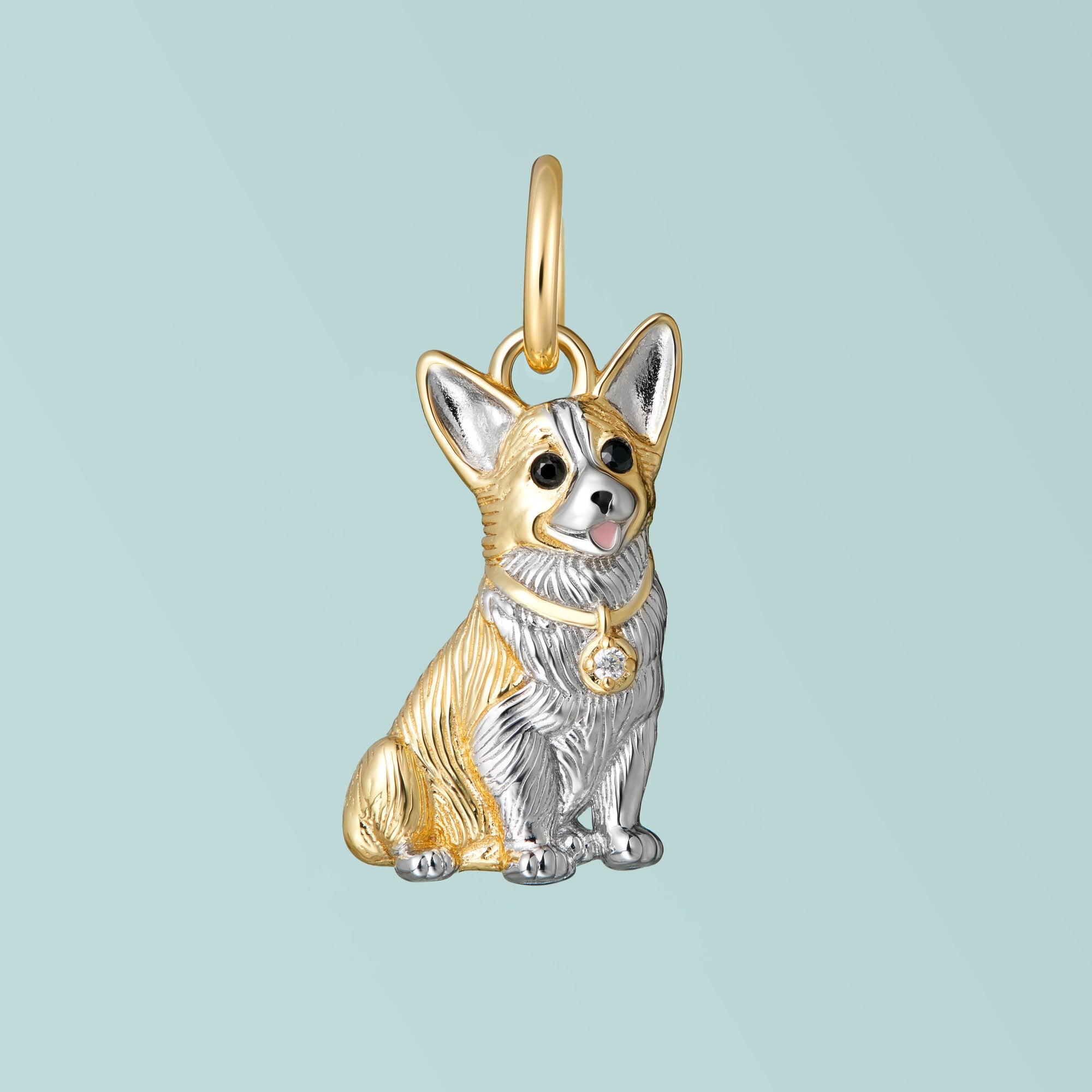 .925 Sterling Silver Corgi Dog Jewelry purchases Charm