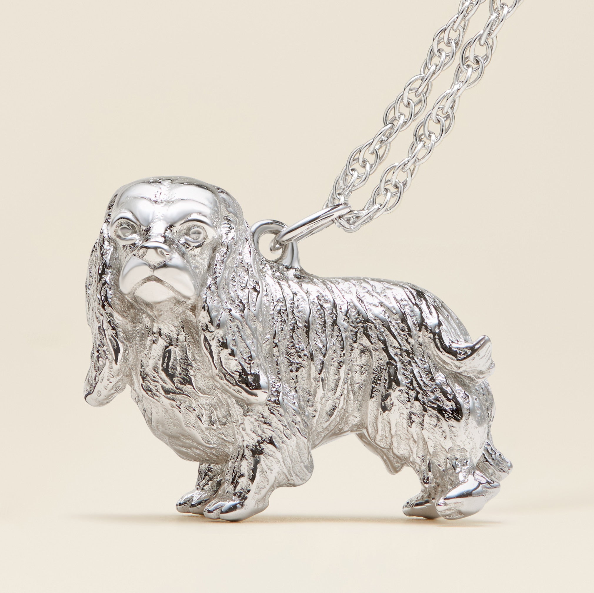 Cavalier King Charles Spaniel buying Pendant Jewelry Handmade Sterling Silver CV14-P