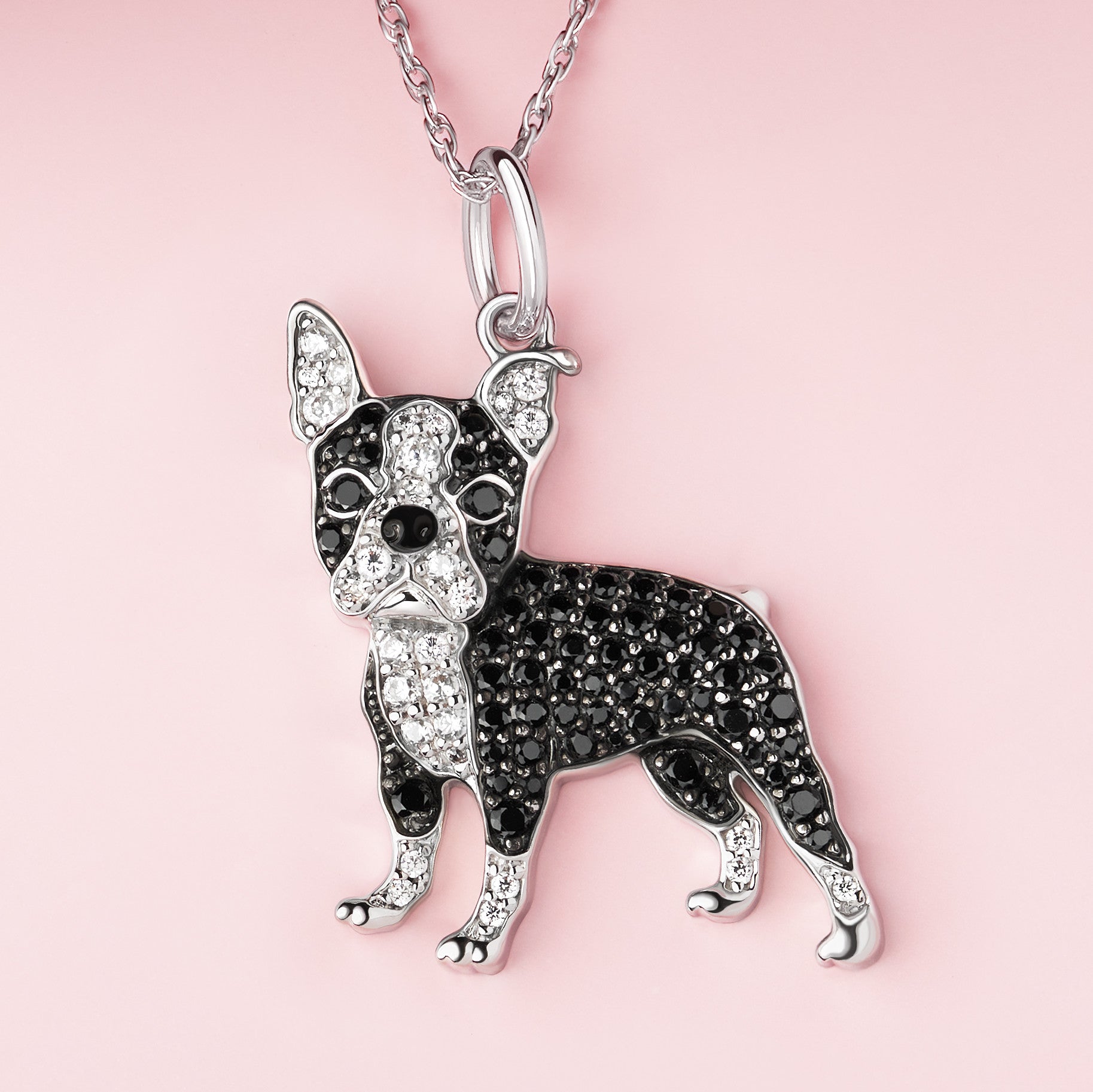 Boston Terrier Love & Energy Green Aventurine Heart pendant necklace –  Furever Clay